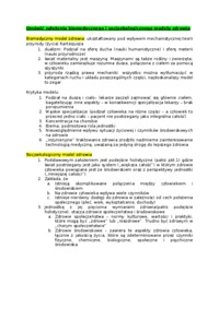 założenia biomedyczne - omówienie