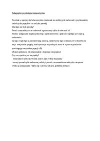 Pedagogika, psychologia humanistyczna - omówienie