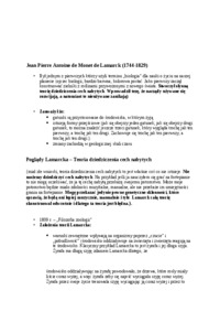 Teoria ewolucji - omówienie