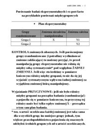 Badania  eksperymentalne - omówienie