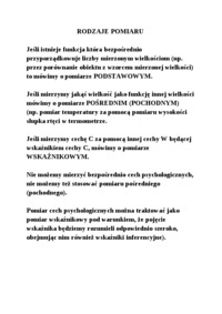 Pomiar - omówienie - Skala