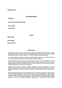 bank centralny i nadzor