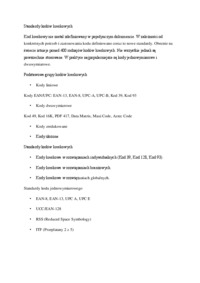 Standardy kodów kreskowych - omówienie