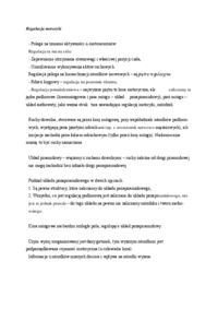 Regulacja motoryki - omówienie