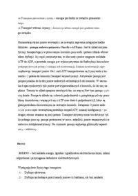 Transport błonowy - omówienie