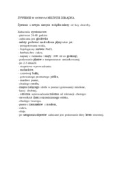 Żywienie w ostrym nieżycie żołądka - omówienie