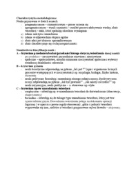 Charakterystyka metodologiczna - wykład