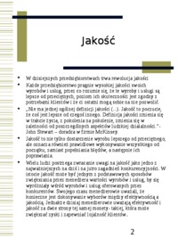 Zarządzanie Jakością TQM