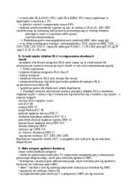 Immunologia transplantacyjna - główny układ zgodności tkankowej - wykład