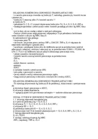 Odpowiedź transplantacyjna - wykład