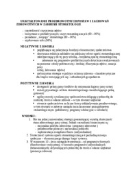 Wykład - Ukształtowanie prozdrowotnych postaw i zachowań zdrowotnych w zakresie stomatologii