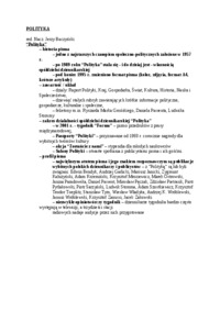 Polityka - wykład