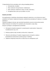 Kanał dystrybucji - kanały bezpośrednie i pośrednie