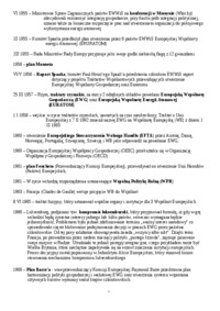 Kalendarium Integracji Europejskiej-opracowanie