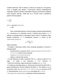 Adsorpcja oranżu metylowego na węglu aktywowanym - ćwiczenie