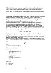 Badanie  kinetyki reakcji pomiędzy jonami - omówienie - Kinetyka chemiczna 