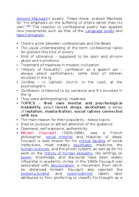 Confessional poetry-opracowanie