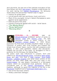 The Harlem Renaissance-opracowanie