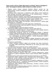 Maszyny technologiczne i roboty - tematy do egzaminu