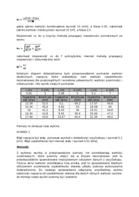 Zjawisko rezonansu w szeregowym obwodzie prądu przemiennego-opracowanie