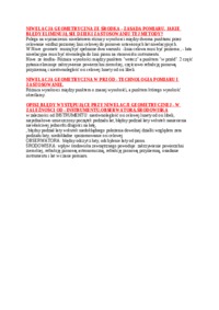 Niwelacja geometryczna ze środka-opracowanie