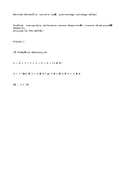 Elastycznościowe i absorpcyjne podejście do równowagi bilansu płatniczego-opracowanie