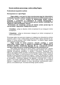 Rozwój myślenia operacyjnego-opracowanie