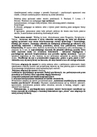 Teorie adaptacji do starości-opracowanie