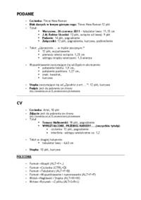 Formatowanie wytyczne-opracowanie