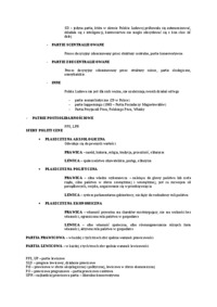 Polski system partyjny-opracowanie