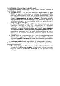 Francuskie czasopisma prestiżowe-opracowanie