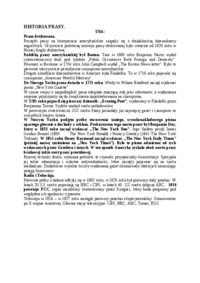 Historia prasy, USA-opracowanie