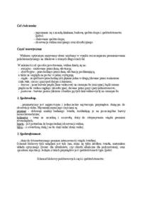 Analiza spektralna i pomiary spektrofotometryczne - omówienie