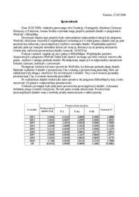 geodezja - sprawozdanie