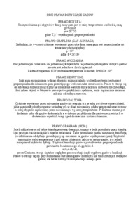 Prawa gazowe - omówienie