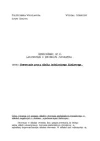 Sterowanie pracą s ilnika indukcyjnego klatkowego - omówienie