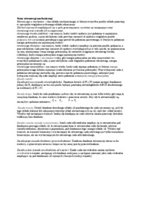 Stany równowagi mechanicznej - omówienie