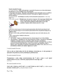 Zasady dynamiki Newtona - omówienie