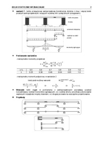 belki statyczne wyznaczalne - omówienie