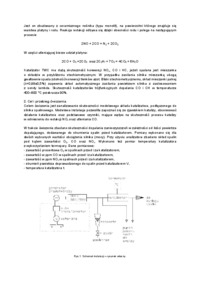 skuteczność modelowego układu katalizatora, podłączonego do silnika spalinowego- omóienie