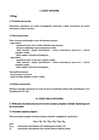 projekt technologiczny oczyszczalni ścieków komunalnych - omówienie