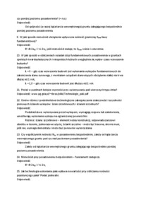 Fundamentowanie - pytania i odpowiedzi