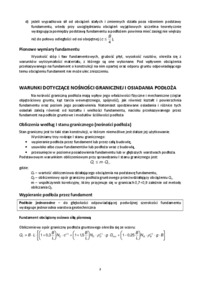 Fundamenty posadowienie bezpośrednie - omówienie