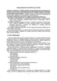 Urządzenia wentylacyjne - szczegółowe omówienie zagadnienia