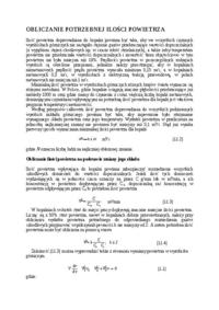 Obliczanie potrzebnej ilości powietrza - opracowanie