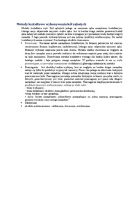 Metody kształtowe wykonywania kół zębatych  - omówienie