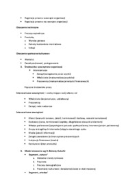 Otoczenie organizacji  - omówienie