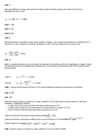 Zadania z rozwiązaniami - matematyka finansowa
