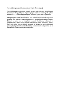 Warunki interoperacyjności a harmonizacja- opracowanie