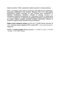 Zmienne narodowe w Polsce- opracowanie